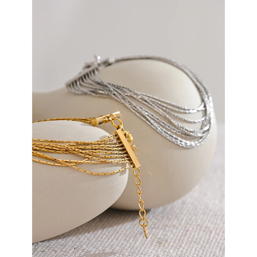 Irregular geometric gold plated earrings 