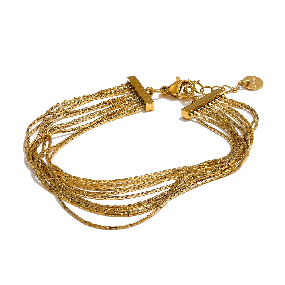 Irregular geometric gold plated earrings 